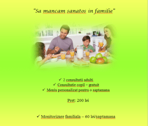 sa mancam sanatos in familie